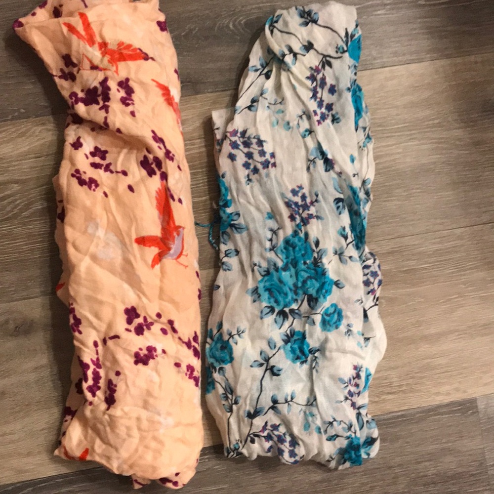 Floral print scarves